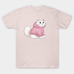 Cute White Cat T-Shirt